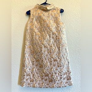 Retro style golden dress